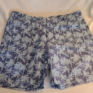 Vineyard Vines By Shep & Ian Palm Trees All Over Flat Front Shorts Men's 38